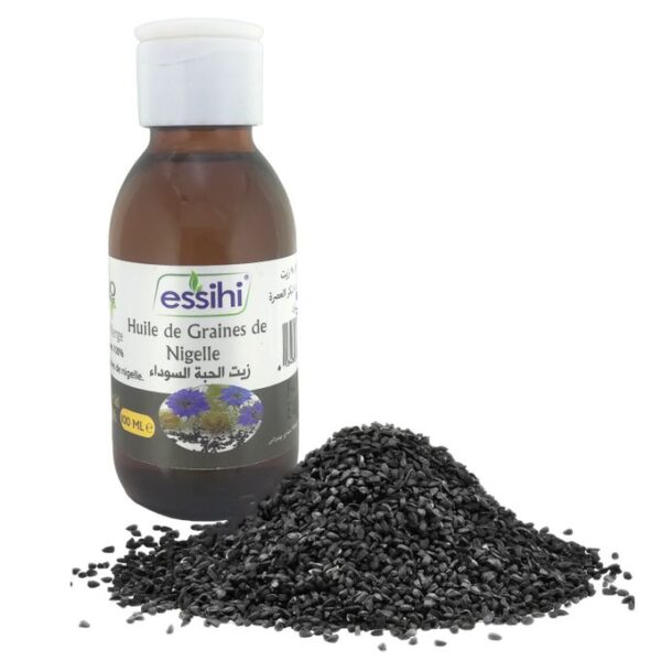 Huile de Nigelle (Cumin Noir) Pressée à Froid 100% Pure et naturelle 100ml