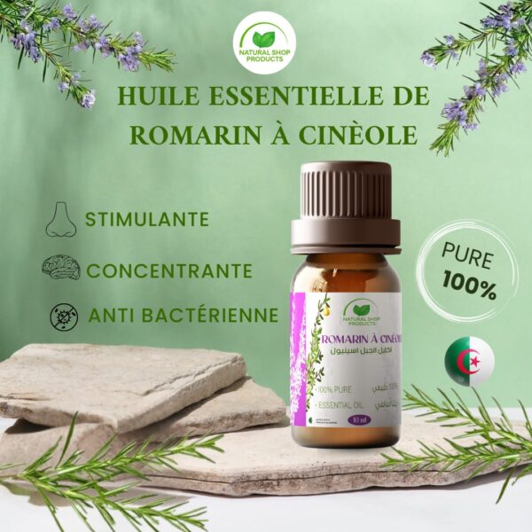 Huile Essentielle de Romarin à Cinéole 10ml – Image 2